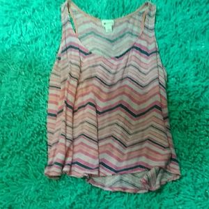 Chevron tank multicolor